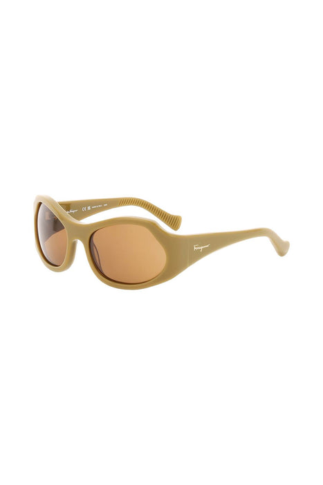 FERRAGAMO oval sunglasses