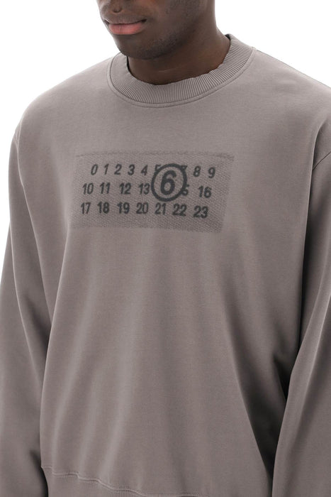 MM6 MAISON MARGIELA sweatshirt with numeric logo print