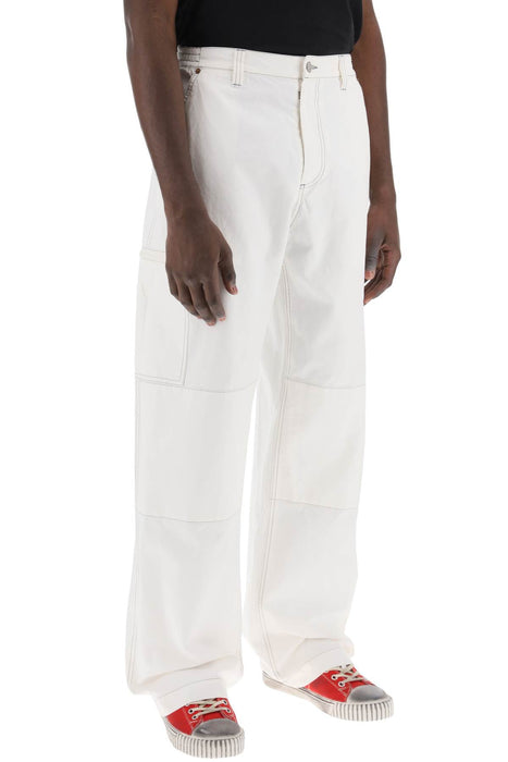 MM6 MAISON MARGIELA wide cotton canvas trousers for men or women