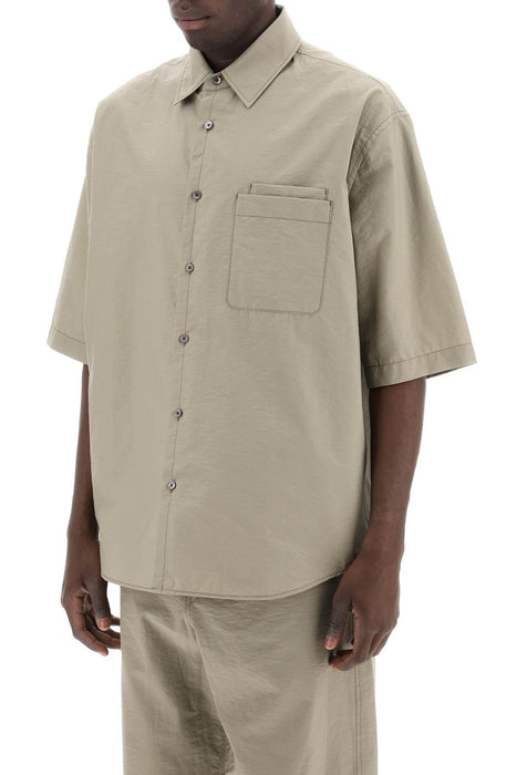 LEMAIRE short-sleeved cotton fluid shirt