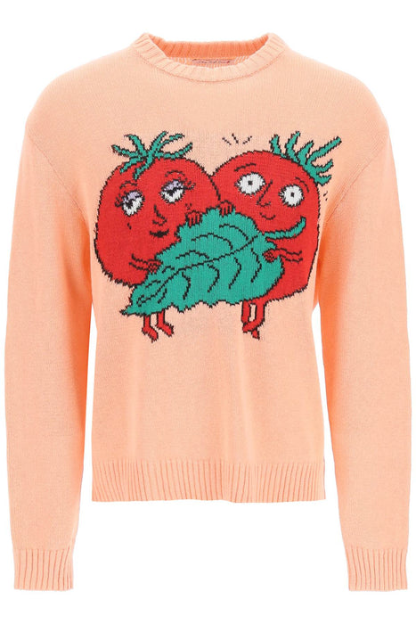 SKY HIGH FARM happy tomatoes' cotton sweater