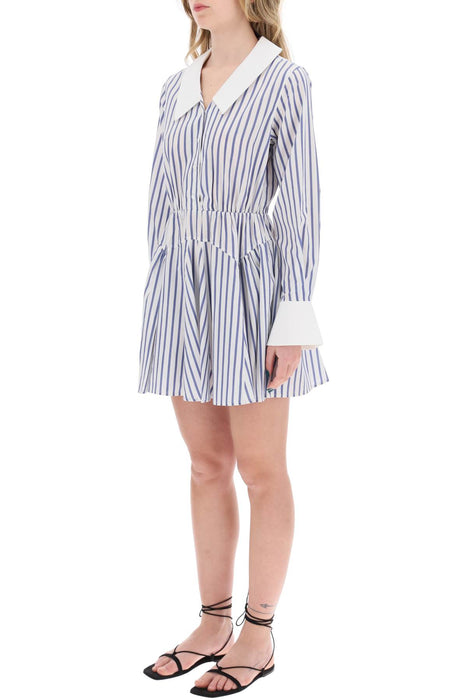 SELF PORTRAIT striped mini chemisier dress