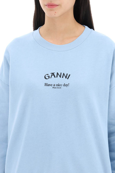 GANNI organic cotton insulated sweatshirt for