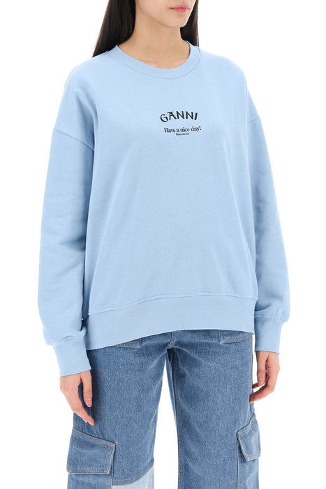 GANNI organic cotton insulated sweatshirt for
