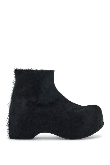 MARNI 'long-haired chunky ankle boots