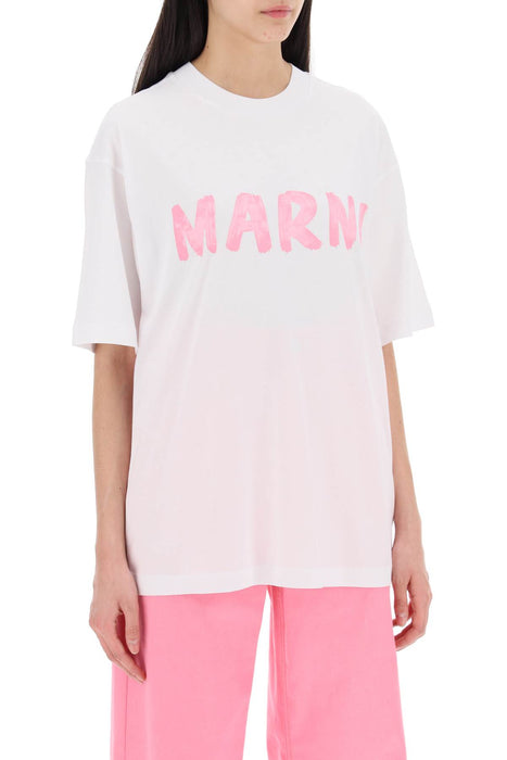 MARNI t-shirt with maxi logo print