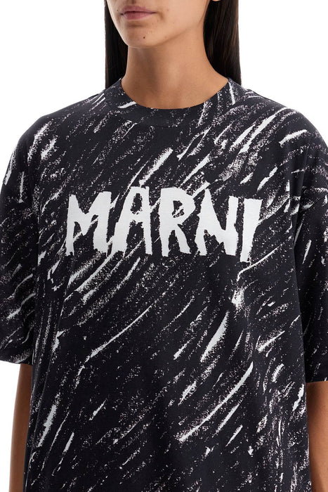 MARNI "abstract pattern logo t-shirt with