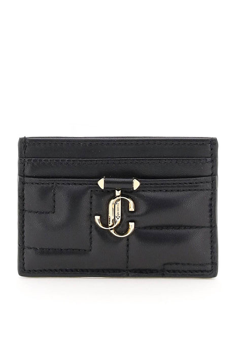 Jimmy choo quilted nappa leather card holder