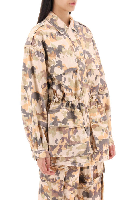 ISABEL MARANT elize' jacket in cotton with camouflage pattern