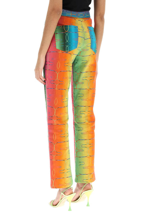 SIEDRES bery' multicolor rhinestone pants