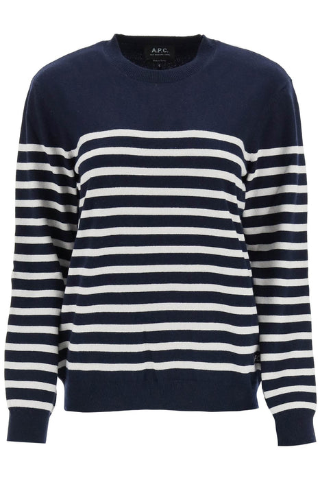 A.P.C. phoebe' striped cashmere and cotton sweater