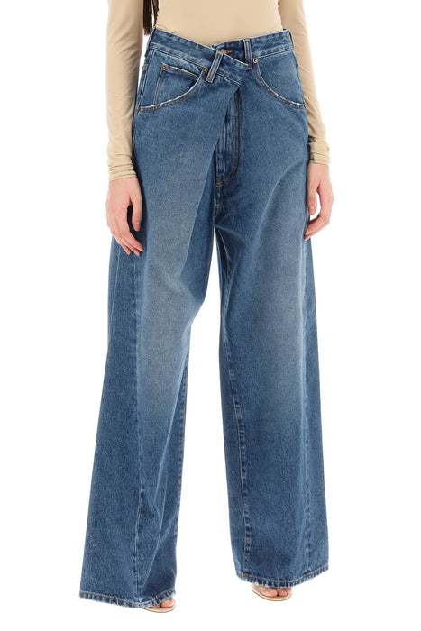 DARKPARK ines' baggy jeans with folded waistband