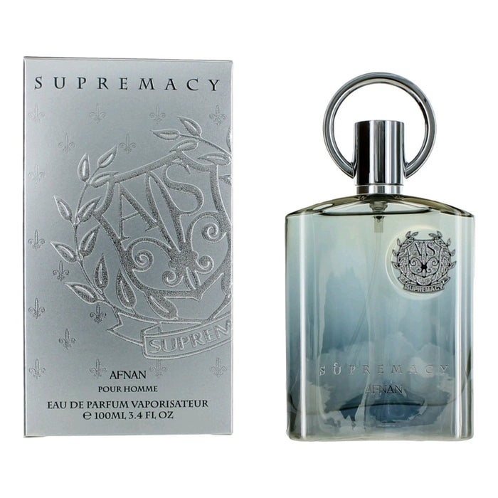 Supremacy Silver by Afnan, 3.4 oz Eau De Parfum Spray for Men