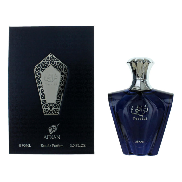 Turathi Blue by Afnan, 3 oz Eau De Parfum Spray for Men