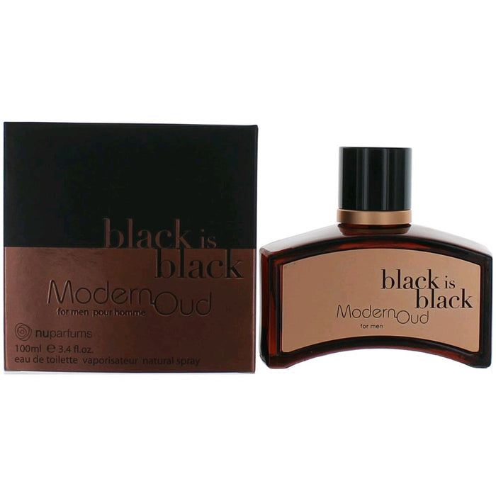 Black is Black Modern Oud by NuParfums, 3.4 oz Eau De Toilette Spray for Men