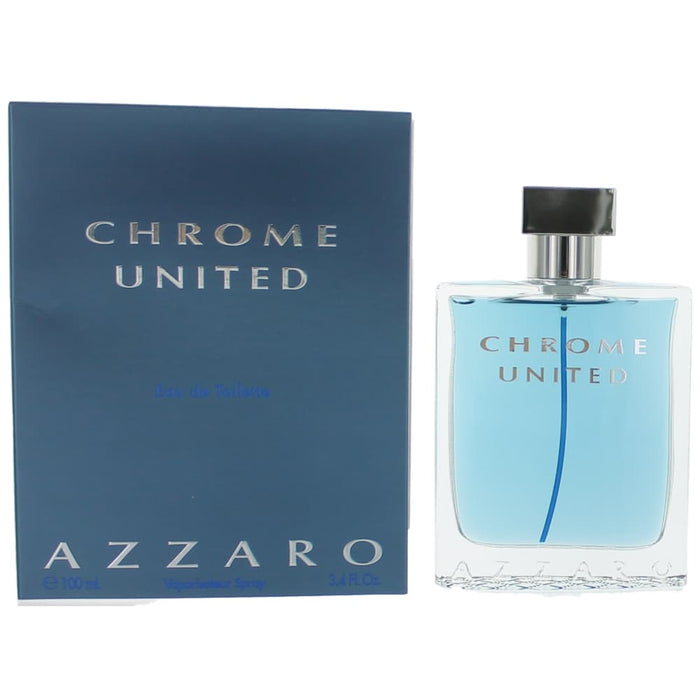 Chrome United by Azzaro, 3.4 oz Eau De Toilette Spray for Men