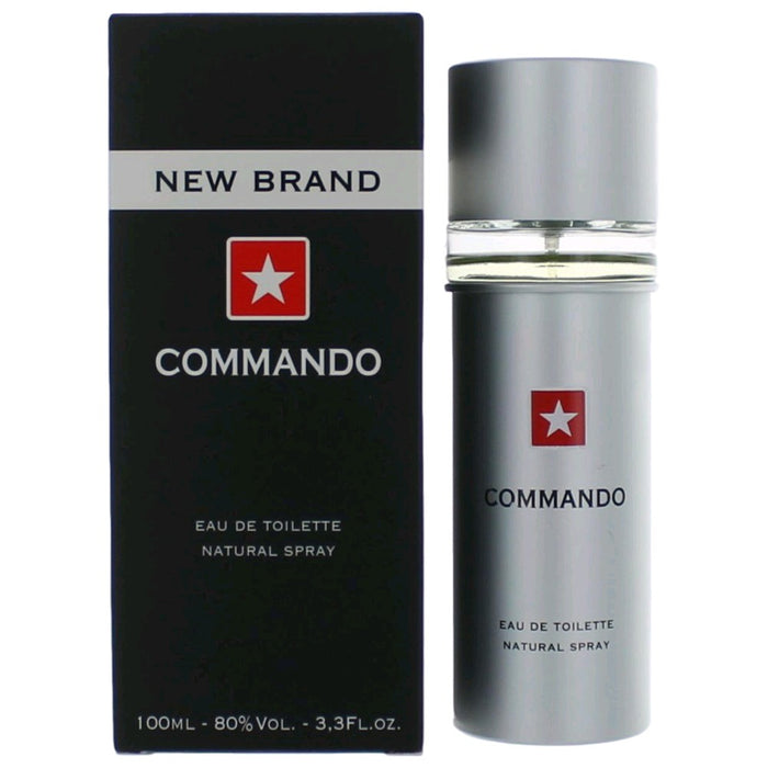 Commando by New Brand, 3.3 oz Eau De Toilette Spray for Men