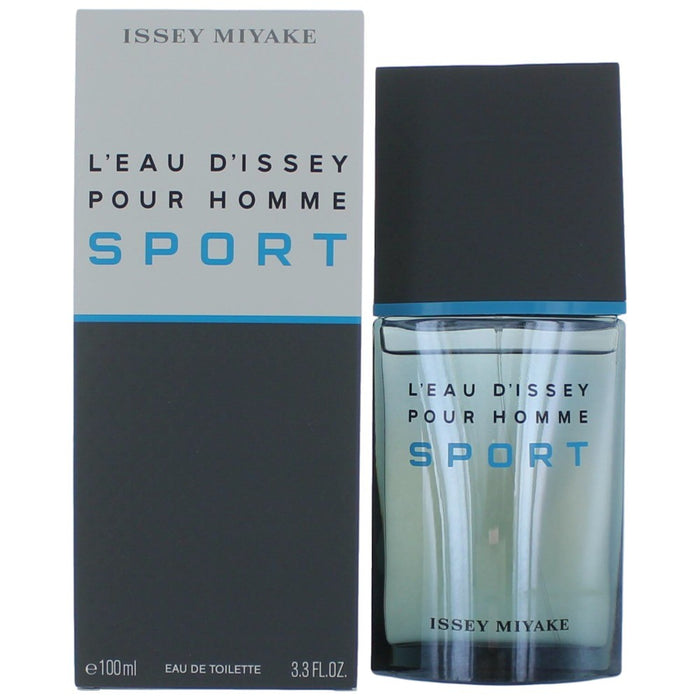 L'eau D'Issey Pour Homme Sport by Issey Miyake, 3.3 oz Eau De Toilette Spray for Men