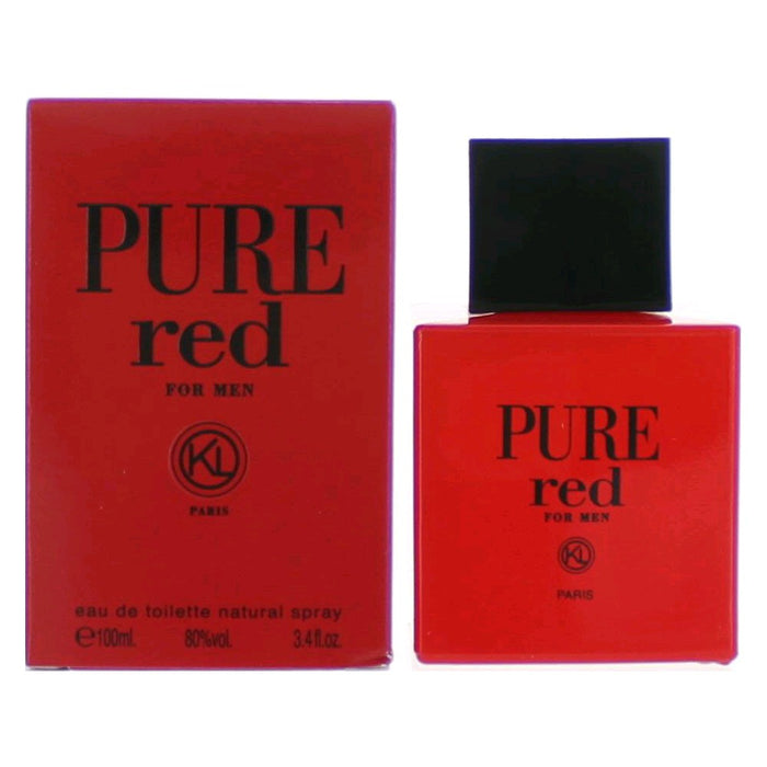 Pure Red by Karen Low, 3.4 oz Eau De Toilette Spray for Men