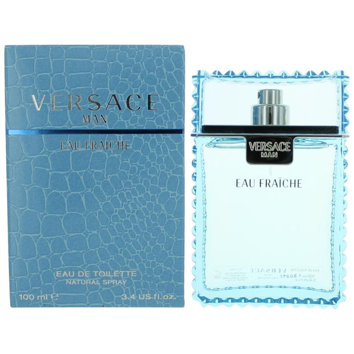 Versace Man Eau Fraiche by Versace, 3.4 oz Eau De Toilette Spray for Men