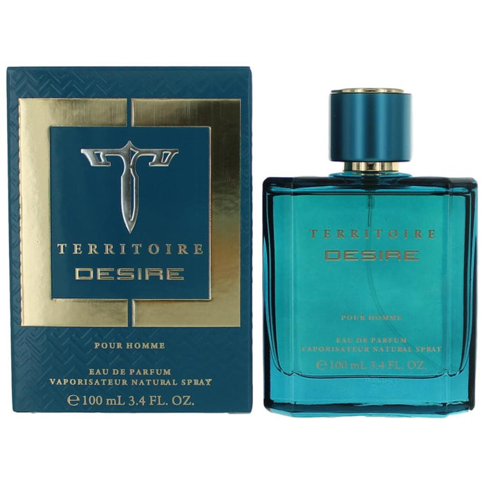 Territoire Desire by YZY, 3.4 oz Eau De Parfum Spray for Men