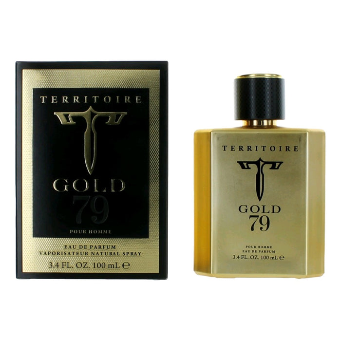 Territoire Gold 79 by YZY, 3.4 oz Eau De Parfum Spray for Men