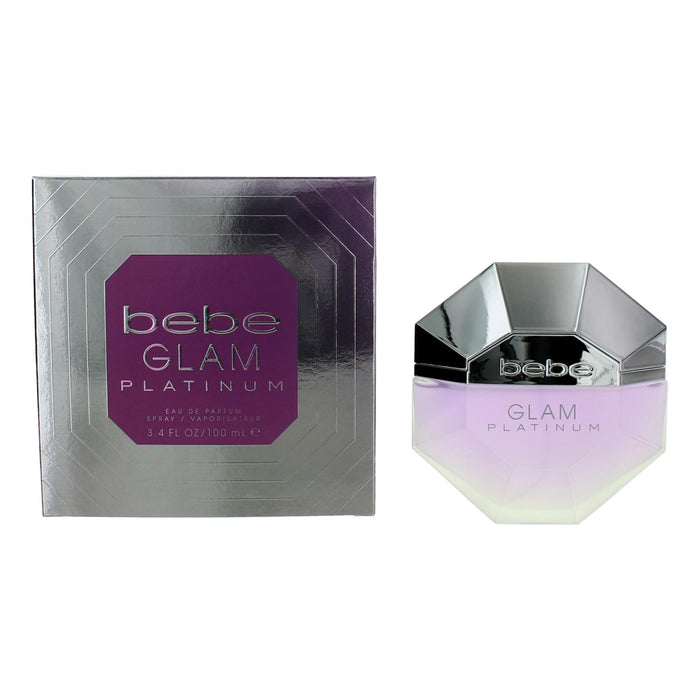 bebe Glam Platinum by bebe, 3.4 oz Eau de Parfum Spray for Women