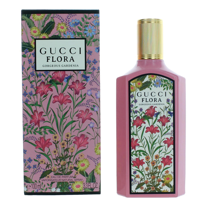Flora Gorgeous Gardenia by Gucci, 3.3 oz Eau De Parfum Spray for Women