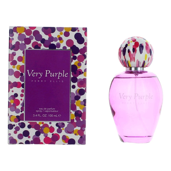 Very Purple by Perry Ellis, 3.4 oz Eau De Parfum Spray for Women