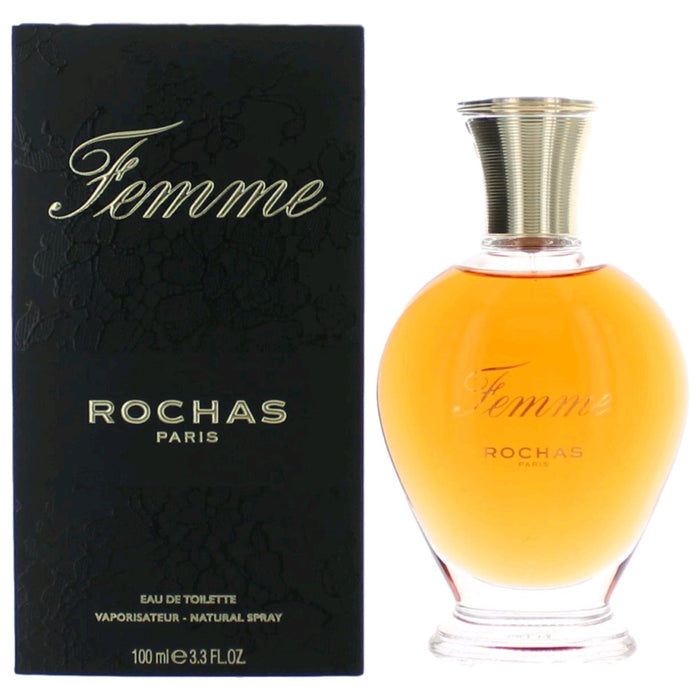 Femme by Rochas, 3.3 oz Eau De Toilette Spray for Women